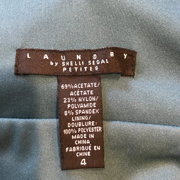 Laundry by Shelli Segal Size 4 Teal Cocktail Dress - Picture 7 of 7